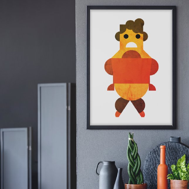 Angry big women canvas print (Creator Uploaded)