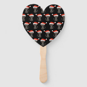 Angry Black Cat Funny Christmas Gifts Halloween Hand Fan