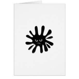 Angry Black Paint Splatter