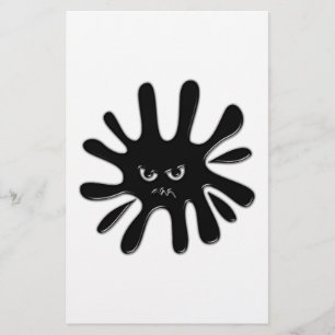 Angry Black Paint Splatter
