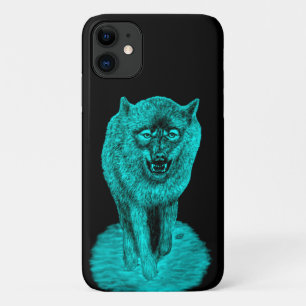 Angry Black Wolf in the Night Case-Mate iPhone Case