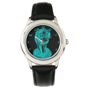 Angry Black Wolf in the Night Watch