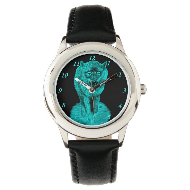 Angry Black Wolf in the Night Watch (Front)