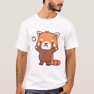 Angry But Still Cute Standing Red Panda T-Shirt