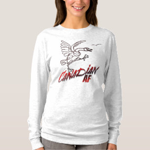 Angry Canada Goose Canadian AF T-Shirt