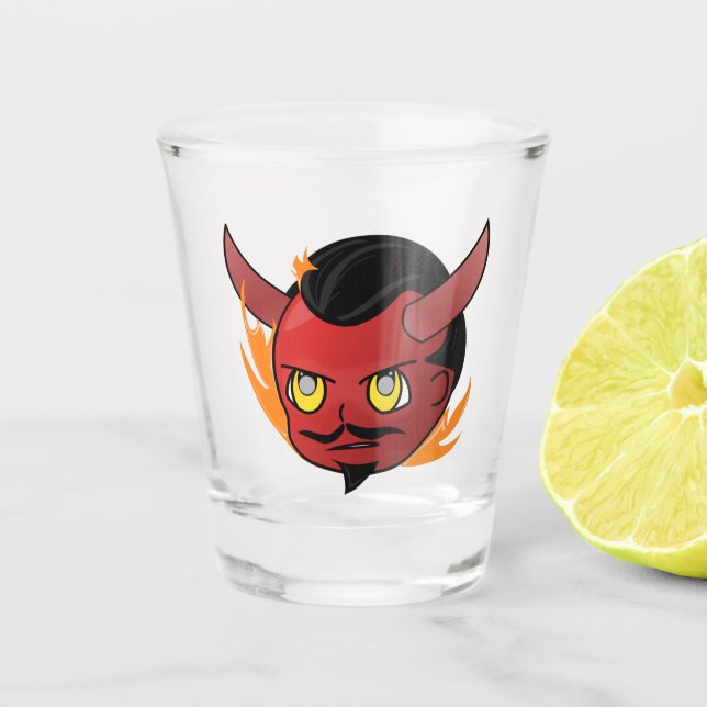 Angry Carl Shot Glass (Front)