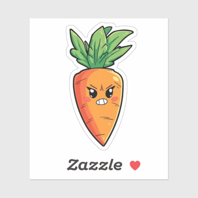 Angry Cartoon Carrot (Sheet)