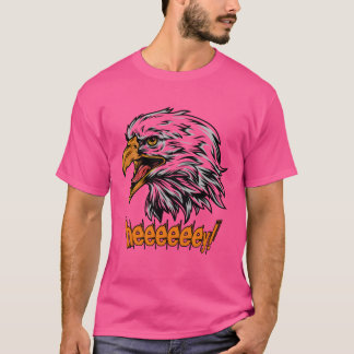 Angry Cartoon Eagle Bird funny T-Shirt