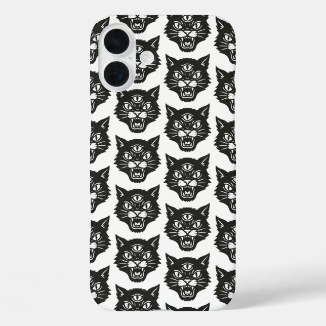 Angry Cat Case-Mate iPhone Case (Back)