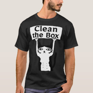 Angry Cat Clean The Box Kitten Adopt Forbidden Res T-Shirt
