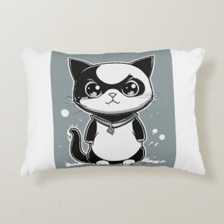 Angry cat decorative cushion