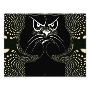 Angry Cat Digital Print