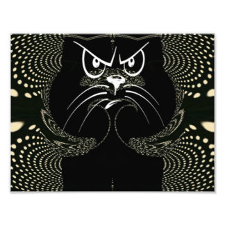 Angry Cat Digital Print
