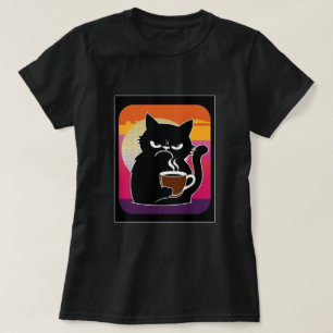Angry Cat Joe 3 blk Womens T-Shirt