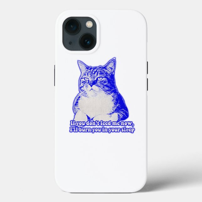 Angry cat meme for cat lovers and cat owners Case-Mate iPhone case (Back)