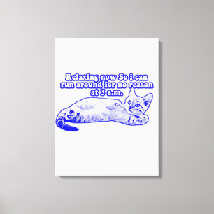 Angry cat meme for cat owners and kitty lovers canvas print