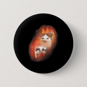 Angry Cat Meme Funny Silly Cat Kitten Lover Humor  6 Cm Round Badge