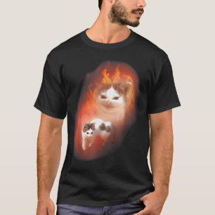 Angry Cat Meme Funny Silly Cat Kitten Lover Humour T-Shirt