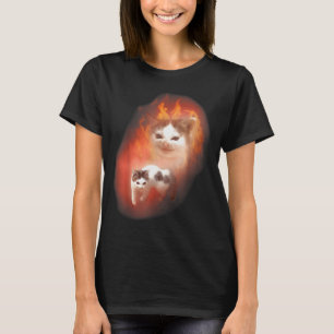 Angry Cat Meme Funny Silly Cat Kitten Lover Humour T-Shirt