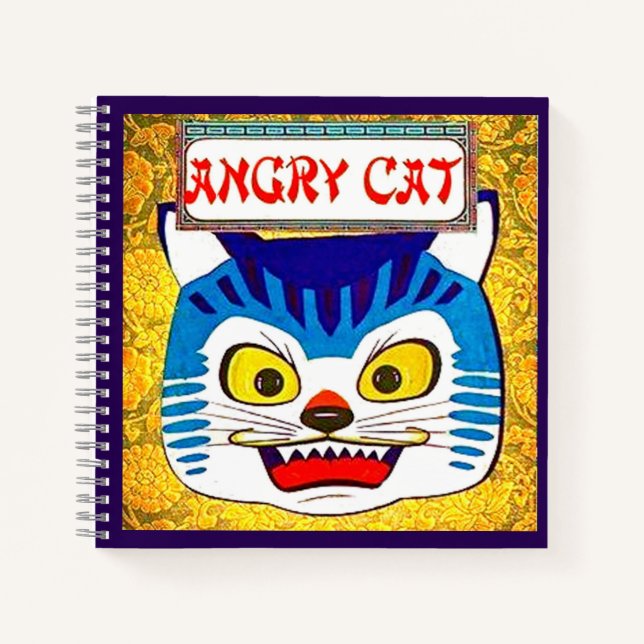 Angry Cat Notebook (Front)