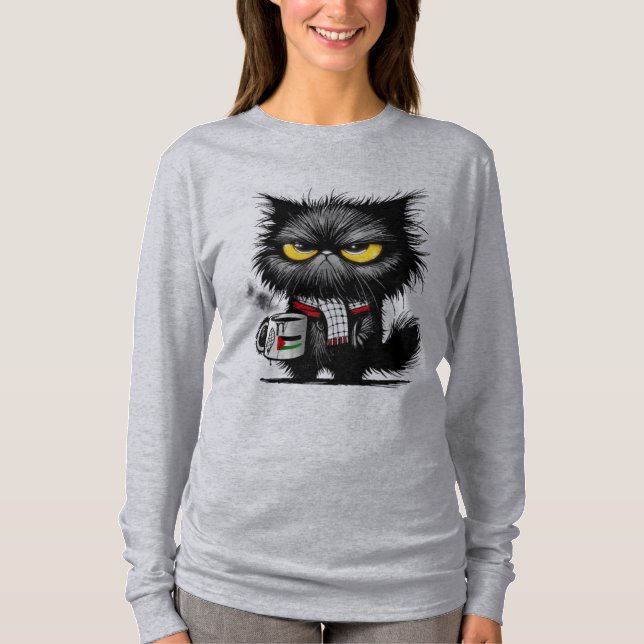 Angry cat T-Shirt (Front)