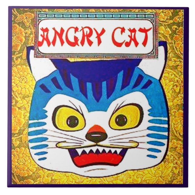 Angry Cat Tile (Front)