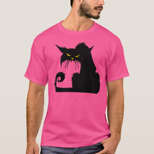 Angry Cat With Yellow Eyes T-Shirt