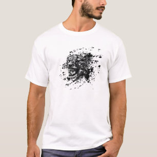 Angry Cheetah in Black Splash T-Shirt