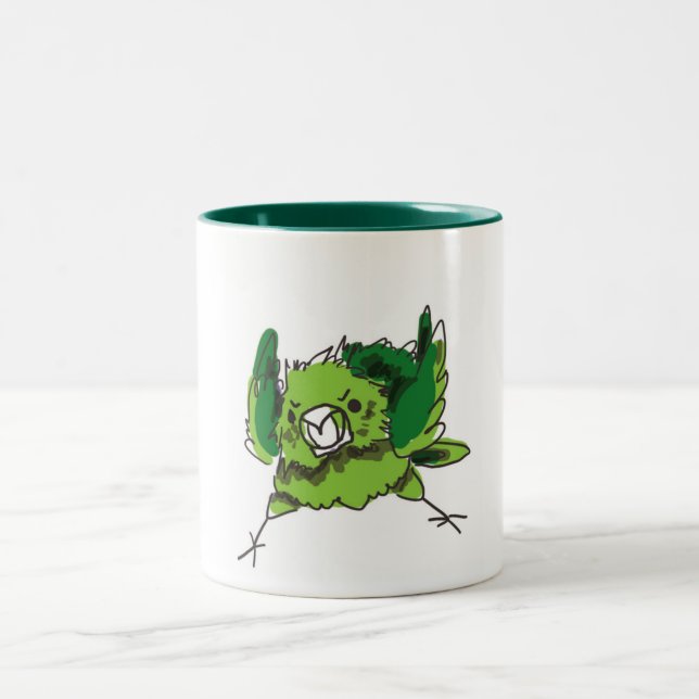 Angry Chicken Two-Tone Coffee Mug (Center)