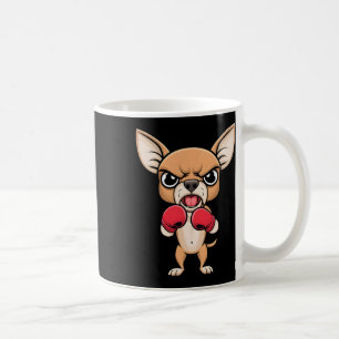 Angry Chihuahua Dog With Boxing Gloves Funny Pet  Coffee Mug