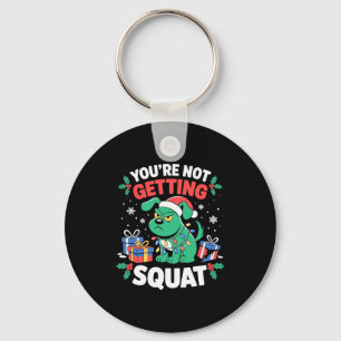 Angry Christmas Dog You're Not Getting Squat Holid Key Ring