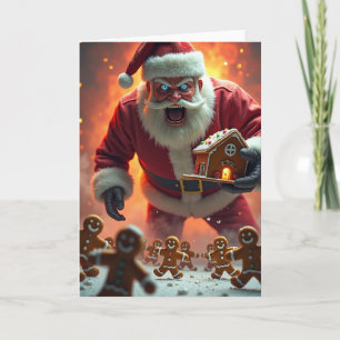 Angry Christmas Figure Artwork Card