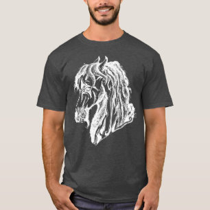 Angry Devil Horse in White T-Shirt