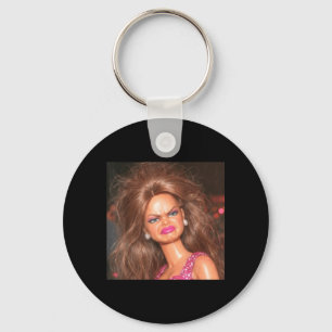 Angry Disgusted Sassy Doll Face Meme Reaction Gen Key Ring