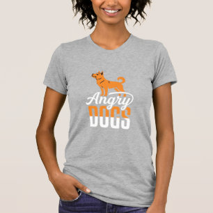 Angry Dogs Vector Mascot T-Shirt