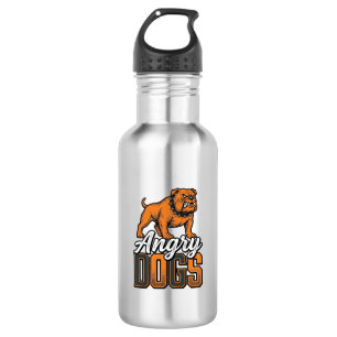 Angry Dogs Vintage Bulldog Typography Design_1 532 Ml Water Bottle