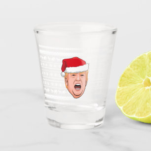 Angry Donald Trump Christmas Shot Glass