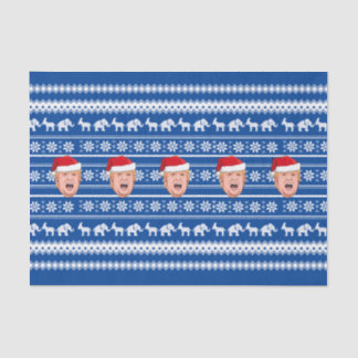 Angry Donald Trump Christmas Tissue Paper