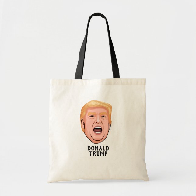ANGRY DONALD TRUMP CUSTOM TOTE BAG (Front)