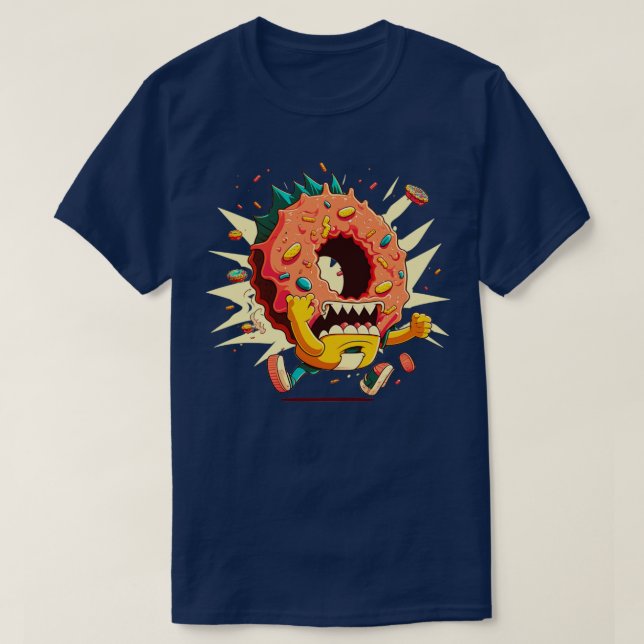 Angry Donut1 T-Shirt (Design Front)