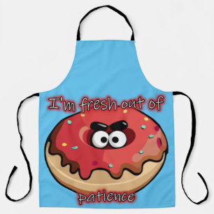 Angry Donut: Fresh out of patience Apron