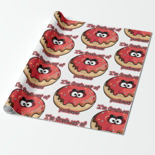 Angry Donut: Fresh out of patience Wrapping Paper
