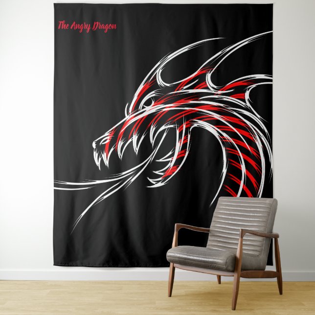 Angry Dragon Tapestry (In Situ)