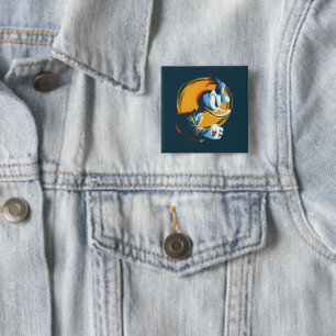  Angry Duck 15 Cm Square Badge