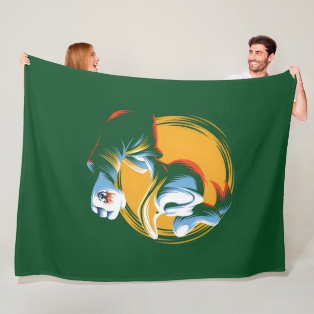  Angry Duck Fleece Blanket (In Situ)