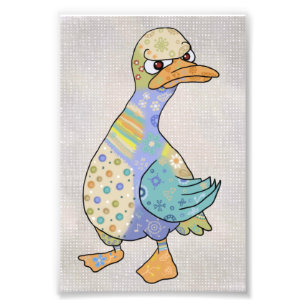 angry duck photo print