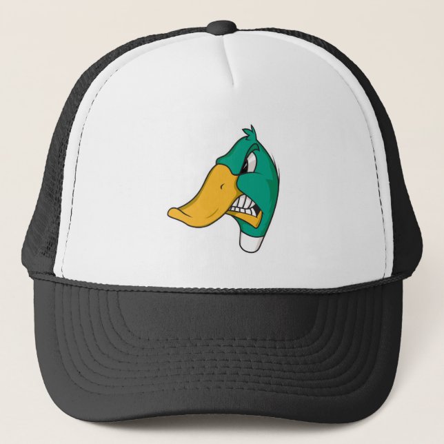 angry duck trucker hat (Front)