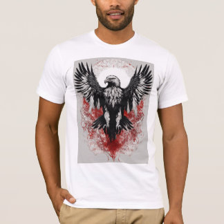 Angry eagle tshirt design 