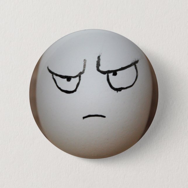 Angry Egg Button (Front)