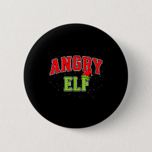 Angry Elf Christmas Family Matching Group Xmas  6 Cm Round Badge